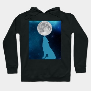 howling deep wolf Hoodie